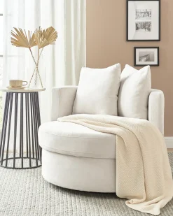 Clearance Fotel obrotowy DALBY Jasno Wszystkie Fotele|Fotele Tapicerowane