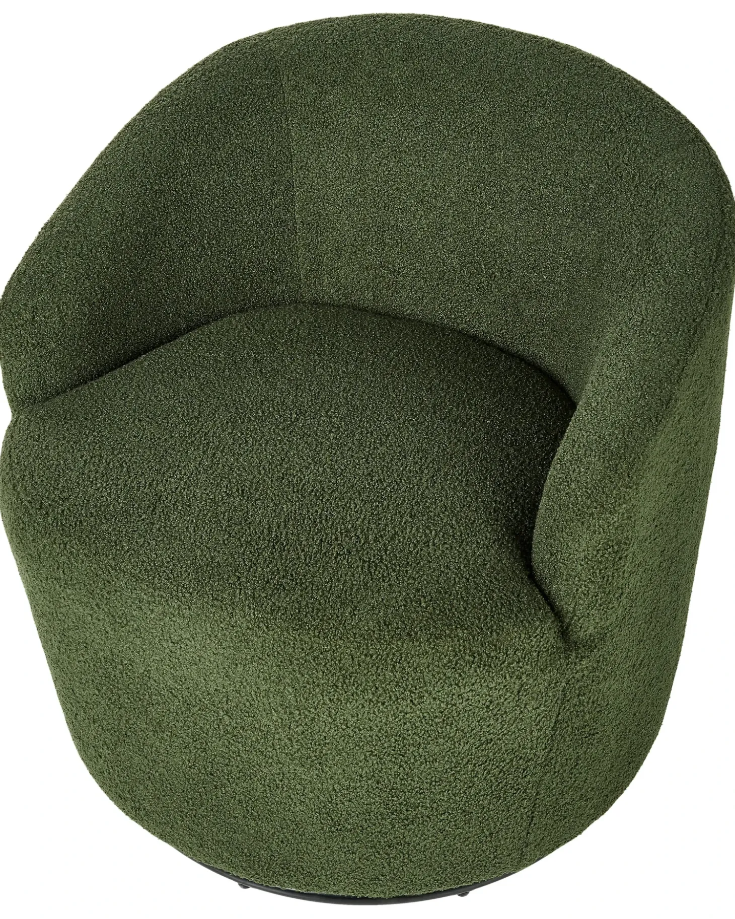 New Fotel obrotowy DAVIK Boucle Ciemnozielony Wszystkie Fotele|Fotele Tapicerowane