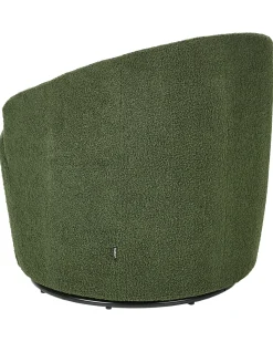New Fotel obrotowy DAVIK Boucle Ciemnozielony Wszystkie Fotele|Fotele Tapicerowane