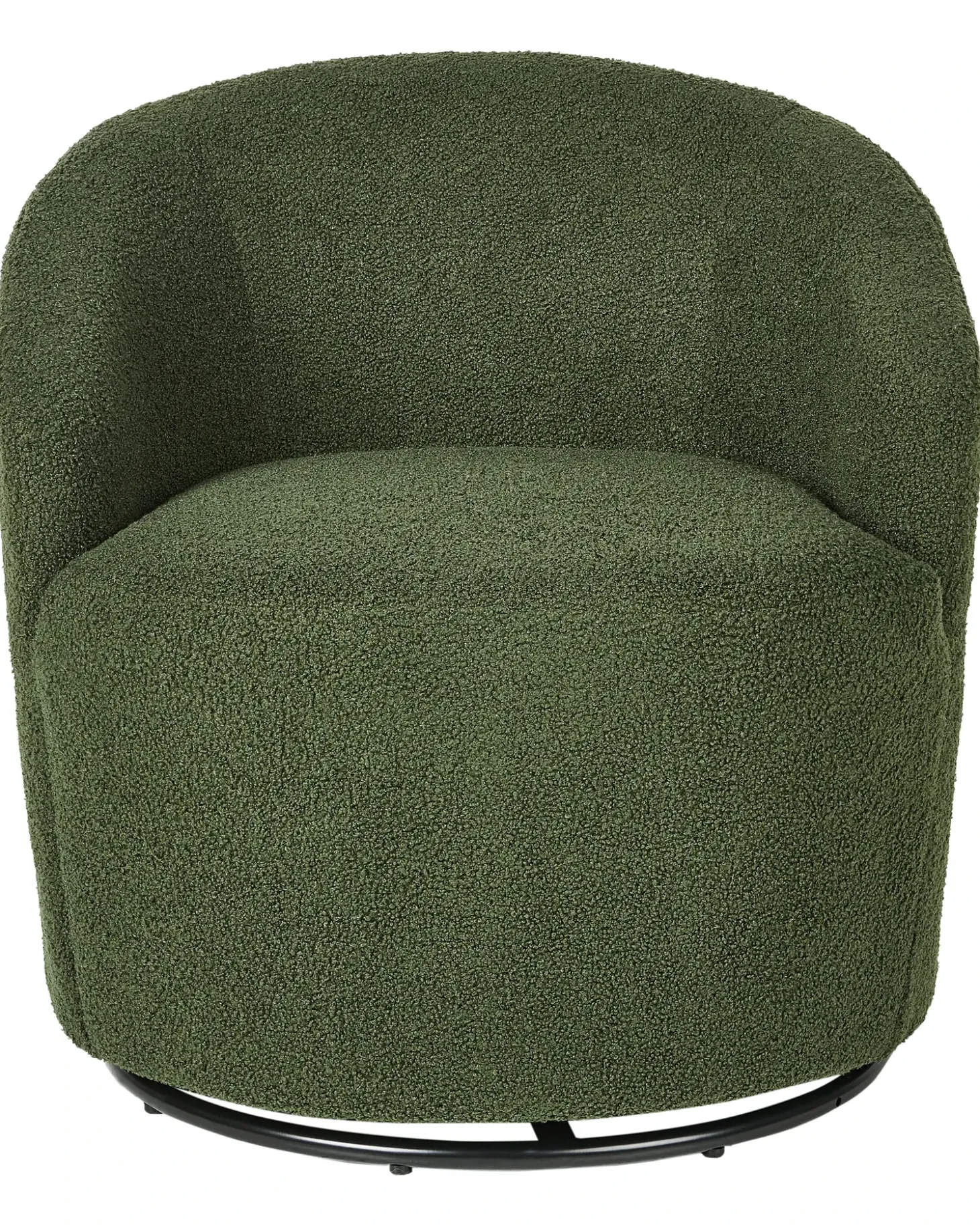 New Fotel obrotowy DAVIK Boucle Ciemnozielony Wszystkie Fotele|Fotele Tapicerowane