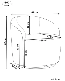 Clearance Fotel obrotowy DAVIK Boucle Jasnozielony Wszystkie Fotele|Fotele Tapicerowane