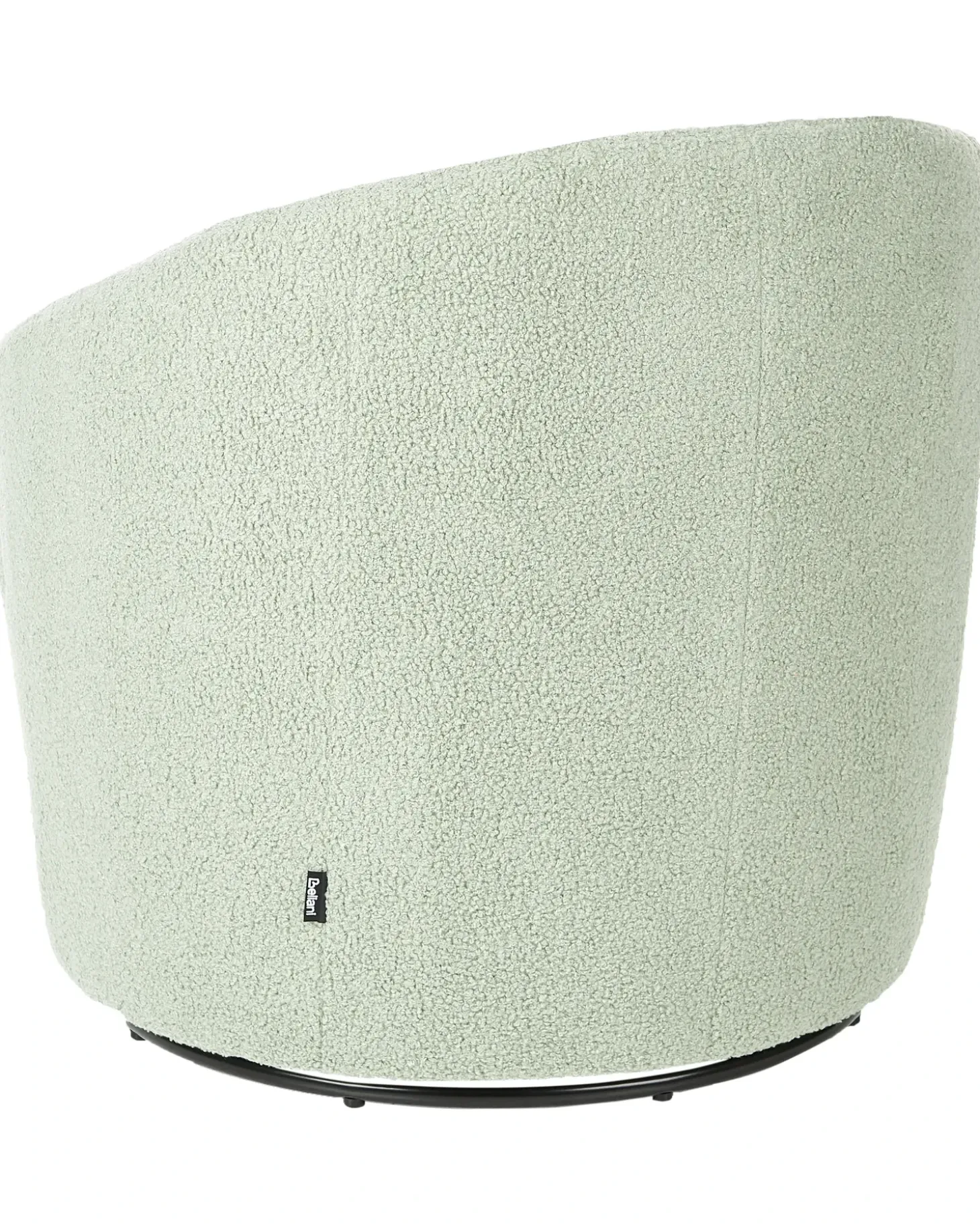 Clearance Fotel obrotowy DAVIK Boucle Jasnozielony Wszystkie Fotele|Fotele Tapicerowane