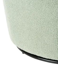 Clearance Fotel obrotowy DAVIK Boucle Jasnozielony Wszystkie Fotele|Fotele Tapicerowane
