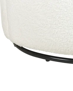 Clearance Fotel obrotowy DAVIK Boucle Złamana biel Wszystkie Fotele|Fotele Tapicerowane