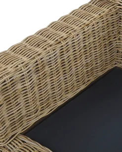 Fotel ogrodowy ARDEA Rattan Jasnobrązowy