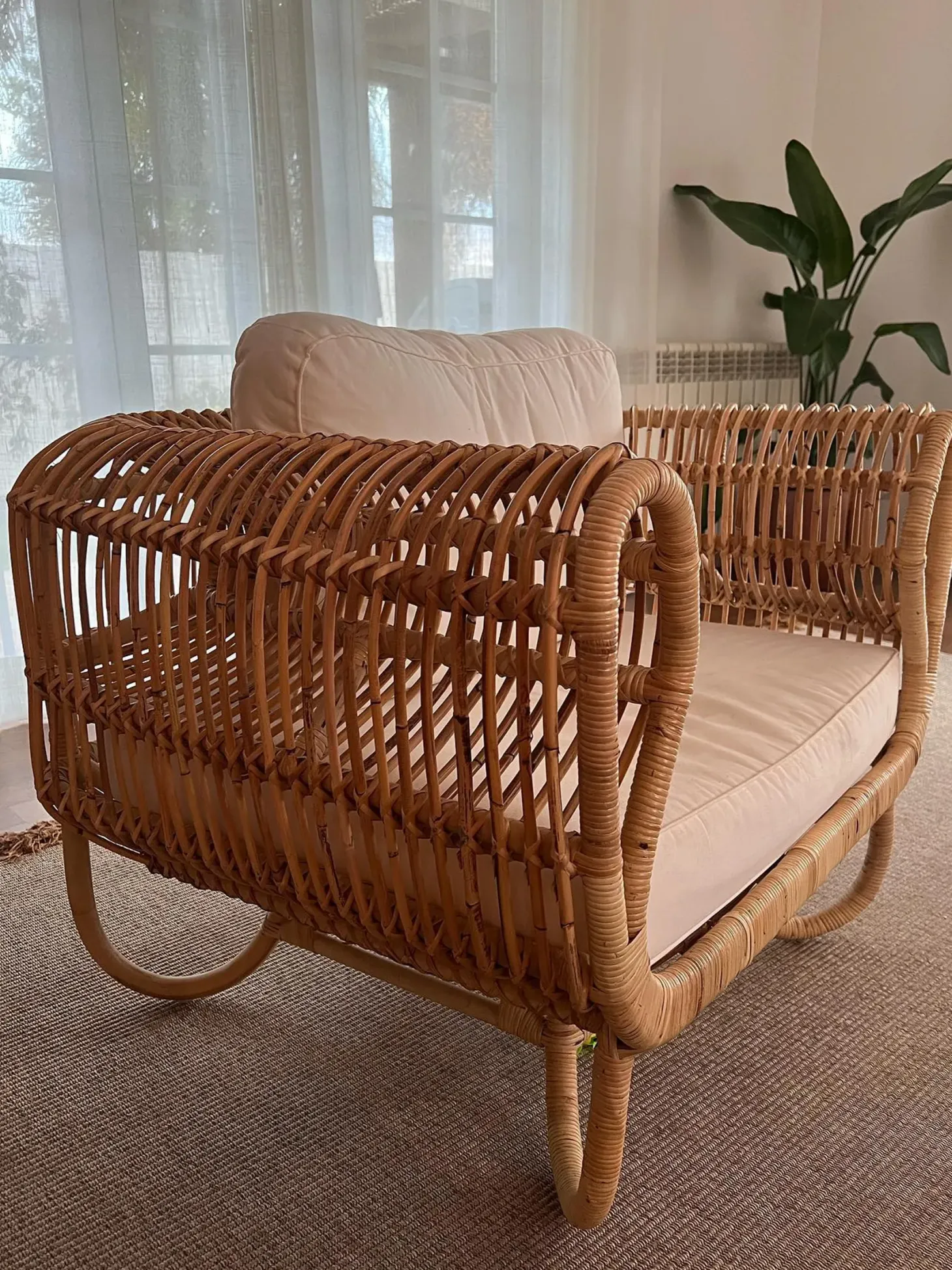 Fotel ogrodowy DOLCEDO Rattan Naturalny