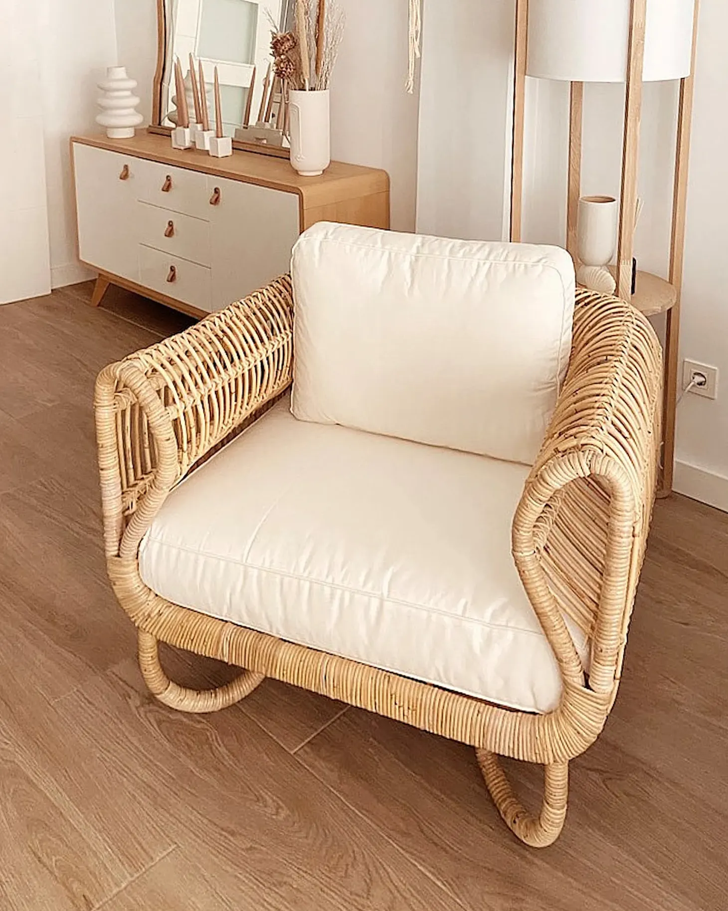 Fotel ogrodowy DOLCEDO Rattan Naturalny