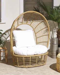 Fotel ogrodowy LIDO Rattan Beżowy