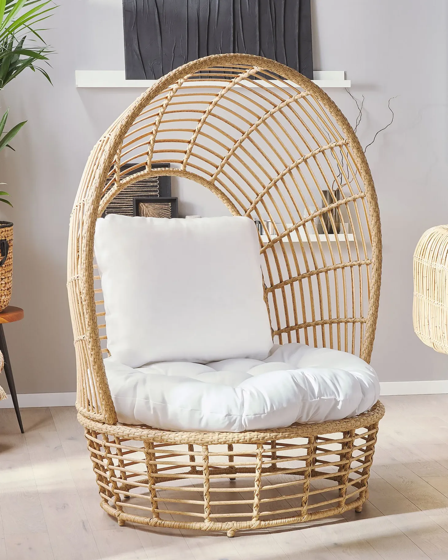 Fotel ogrodowy LIDO Rattan Beżowy
