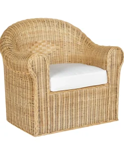 Fotel ogrodowy LIVADEIA Rattan Naturalny