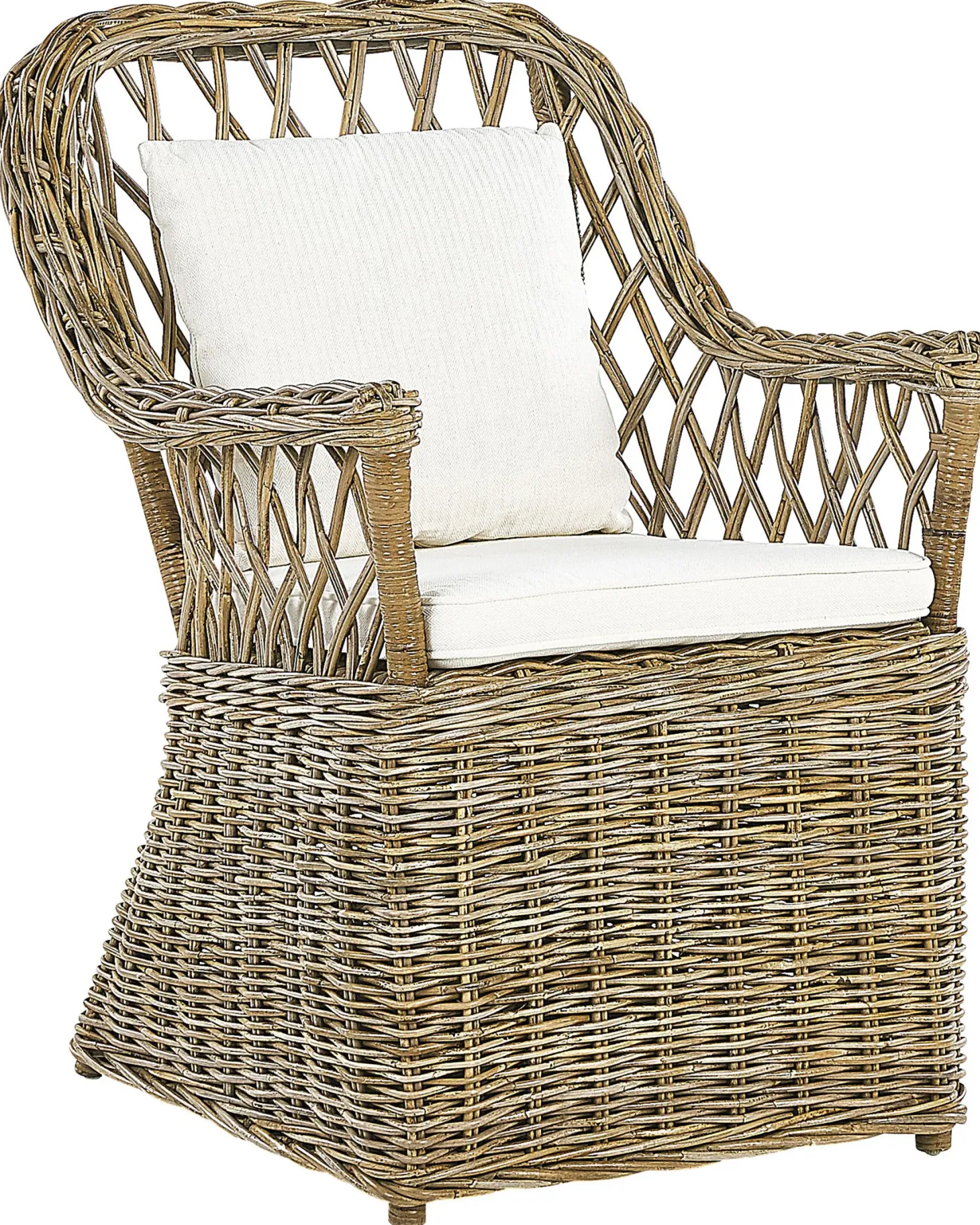 Fotel ogrodowy MAROS Rattan Naturalny