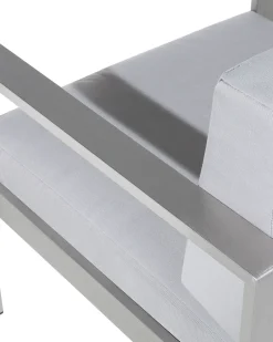Fotel ogrodowy SALERNO Metal Jasnoszary