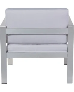 Fotel ogrodowy SALERNO Metal Jasnoszary