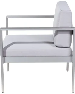 Fotel ogrodowy SALERNO Metal Jasnoszary