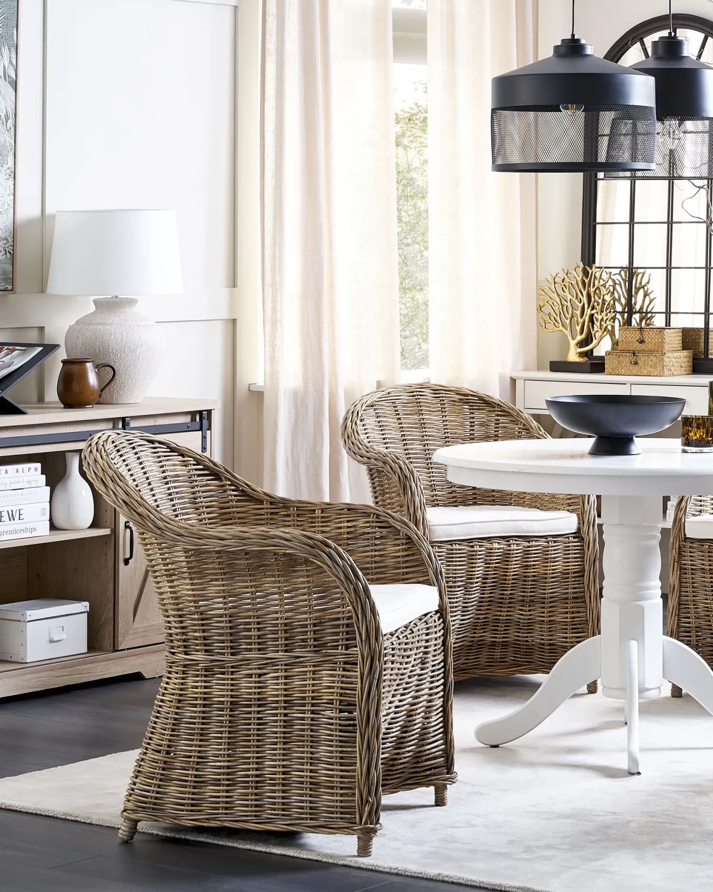 Fotel ogrodowy SUSUA Rattan Naturalny