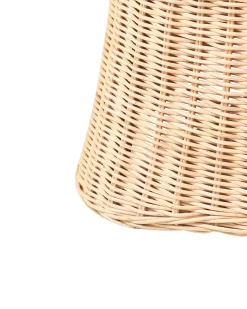 Fotel ogrodowy z otomaną AIGANI Rattan Naturalny