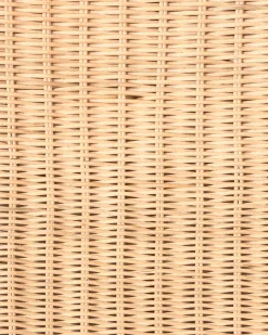 Fotel ogrodowy z otomaną AIGANI Rattan Naturalny