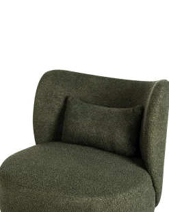 New Fotel OTSBY Boucle Ciemnozielony Wszystkie Fotele|Fotele Tapicerowane