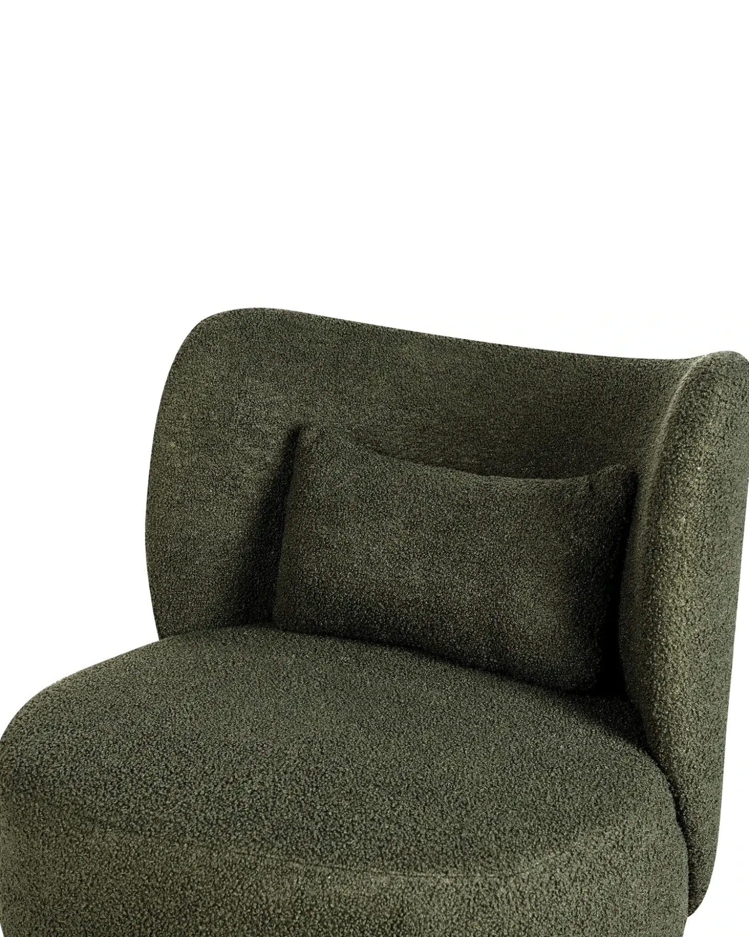 New Fotel OTSBY Boucle Ciemnozielony Wszystkie Fotele|Fotele Tapicerowane