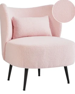Discount Fotel OTSBY Boucle Pastelowy róż Wszystkie Fotele|Fotele Tapicerowane