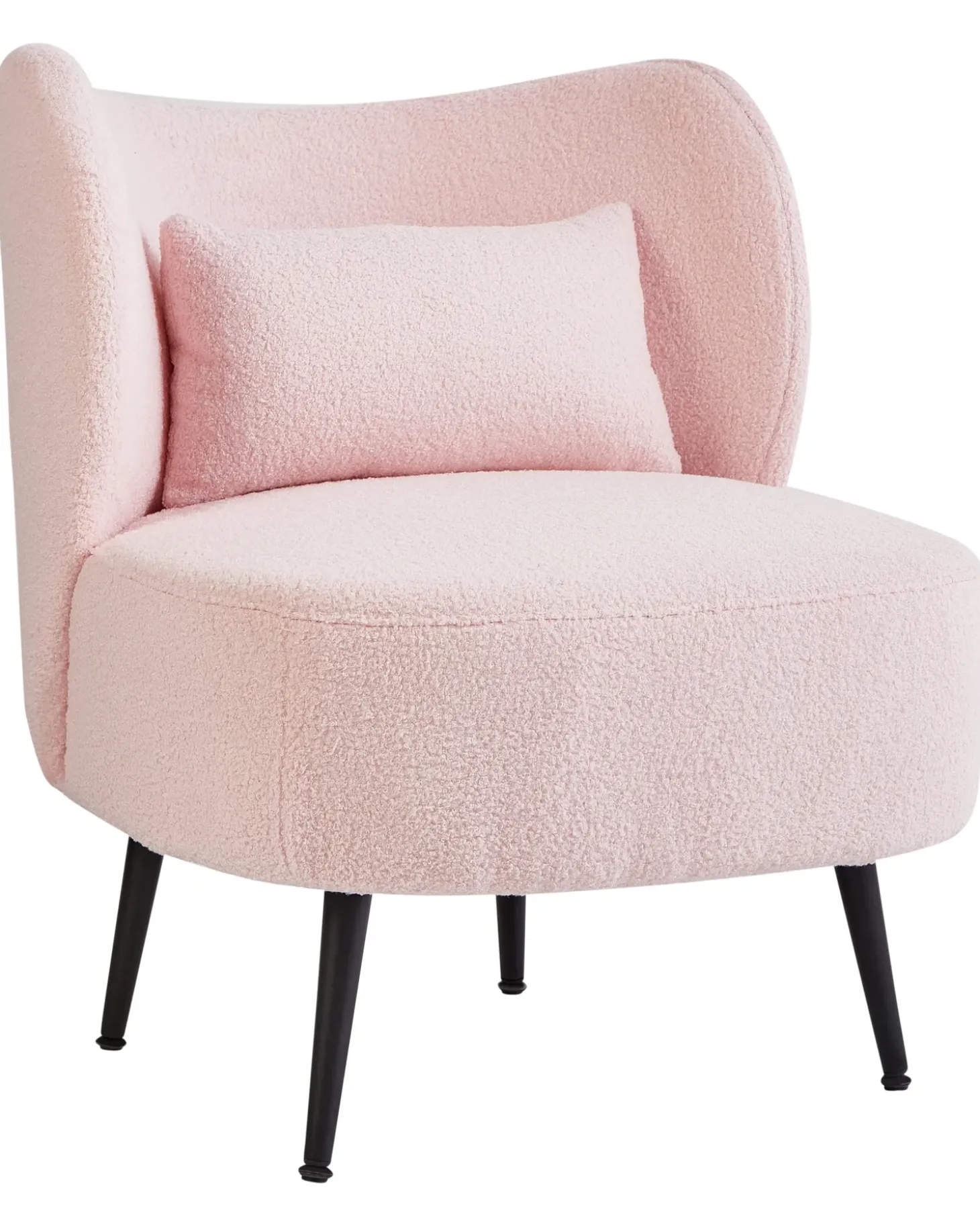 Discount Fotel OTSBY Boucle Pastelowy róż Wszystkie Fotele|Fotele Tapicerowane