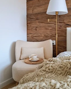 Best Fotel OTSBY II Z poduszką Boucle Beżowy Wszystkie Fotele|Fotele Tapicerowane