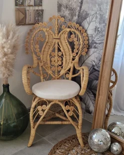 Fotel paw CARRARA Rattan Naturalny