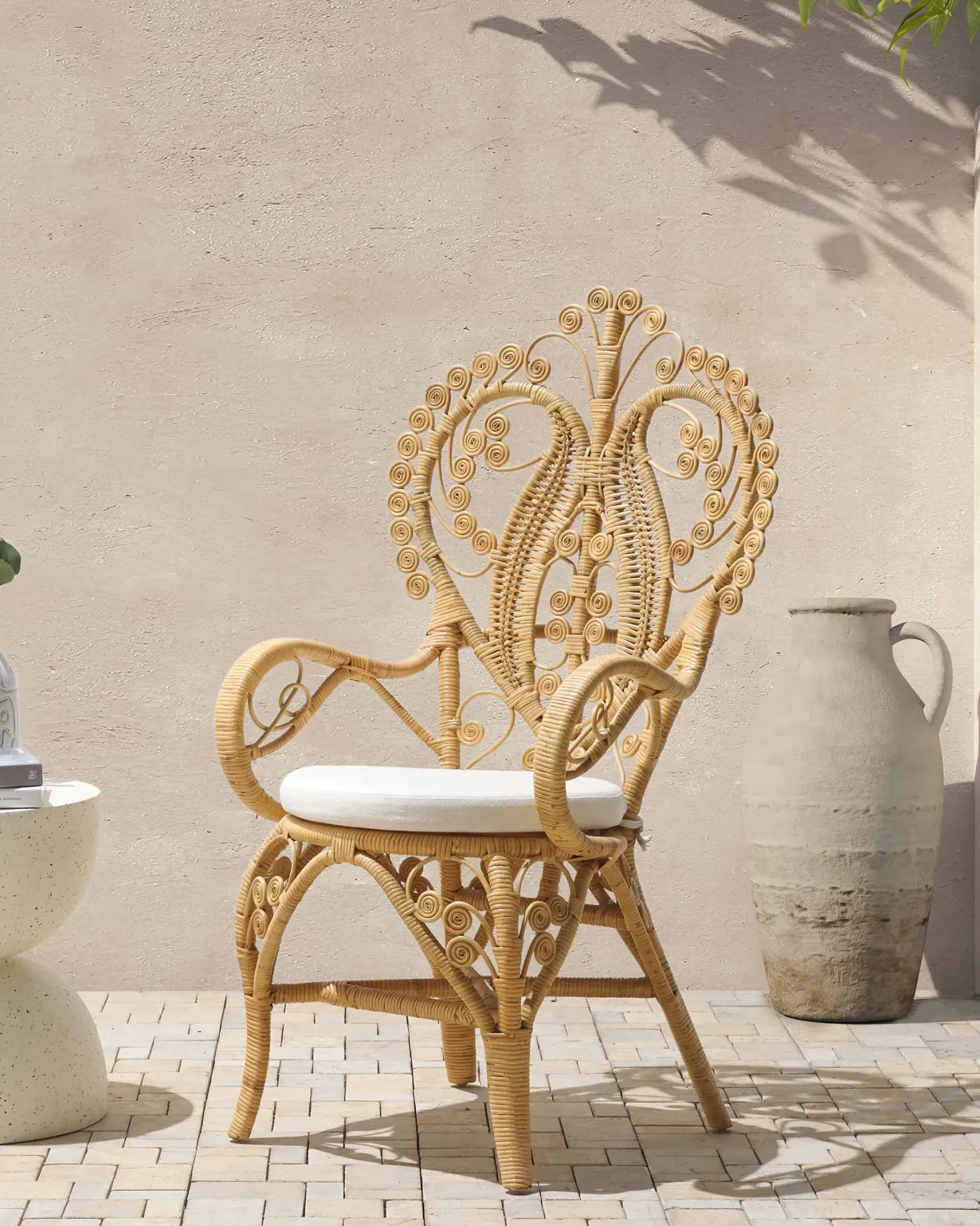 Fotel paw CARRARA Rattan Naturalny