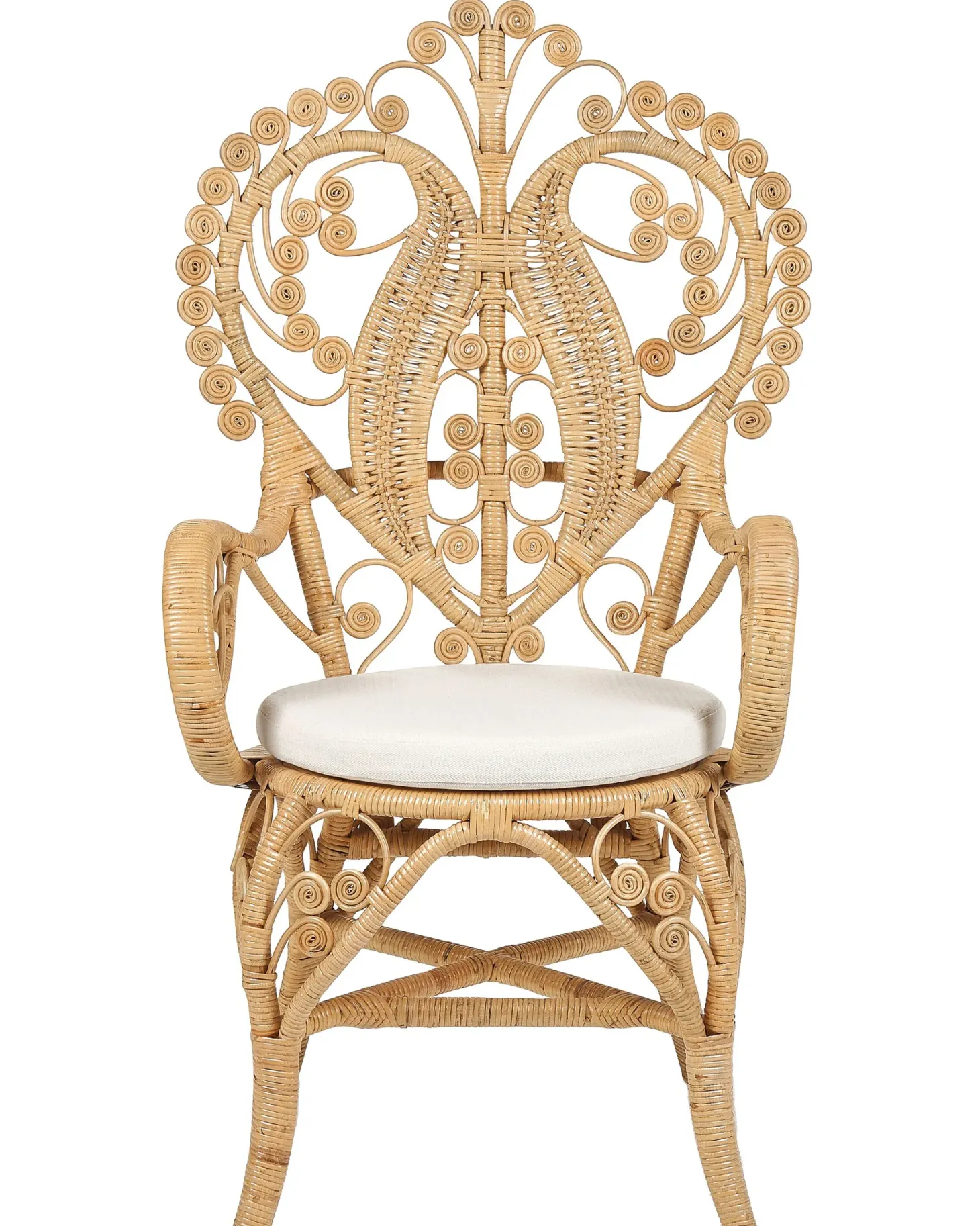 Fotel paw CARRARA Rattan Naturalny