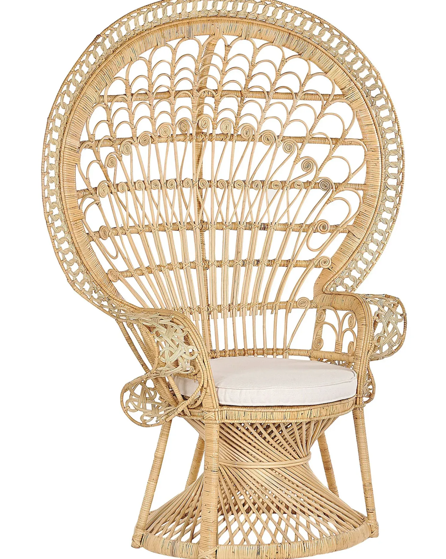 Fotel paw EMMANUELLE Rattan Naturalny