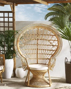 Fotel paw EMMANUELLE Rattan Naturalny