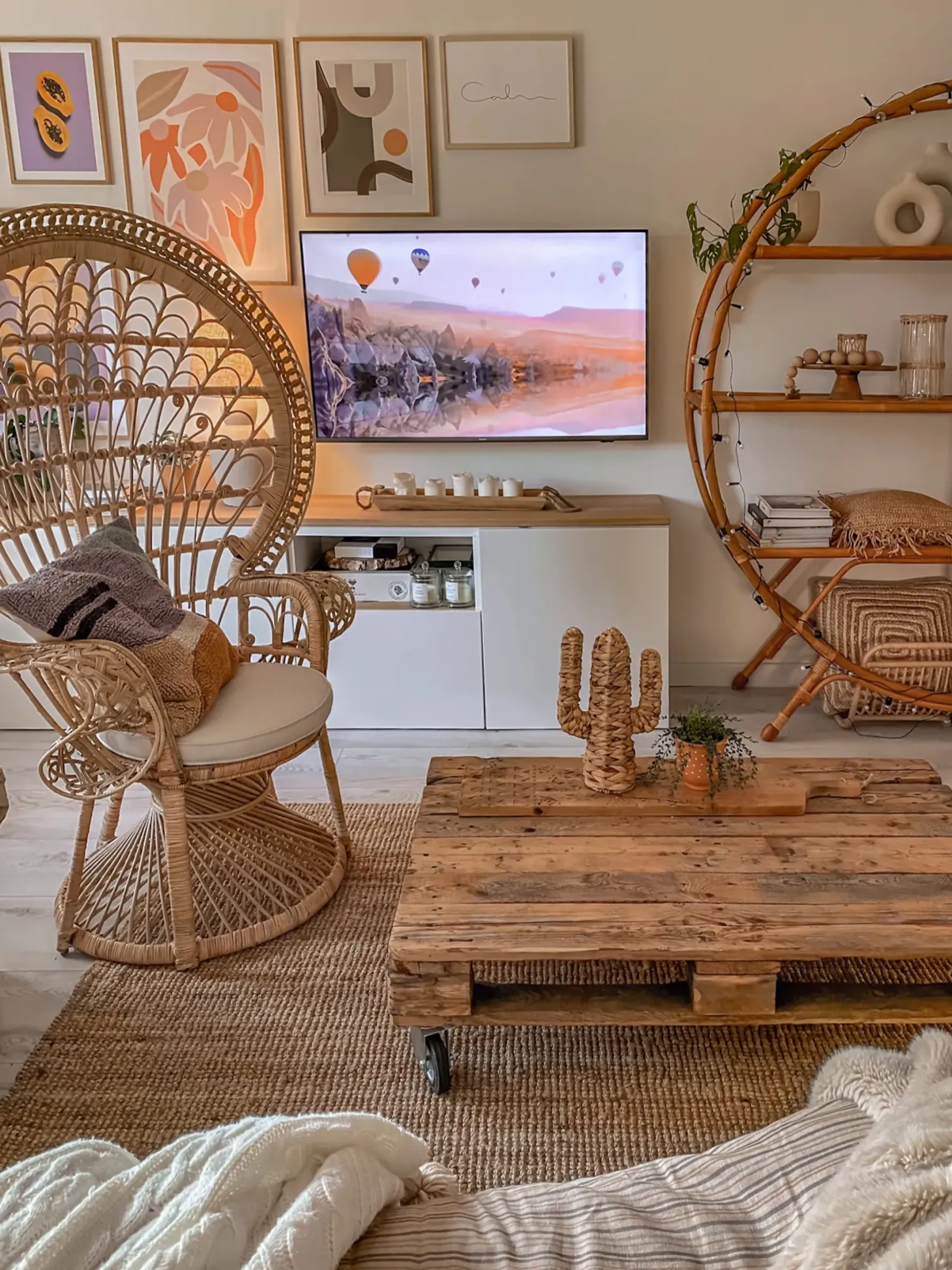 Fotel paw EMMANUELLE Rattan Naturalny