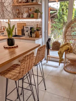 Fotel paw EMMANUELLE Rattan Naturalny