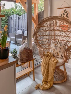 Fotel paw EMMANUELLE Rattan Naturalny