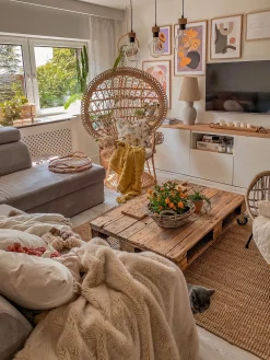 Fotel paw EMMANUELLE Rattan Naturalny