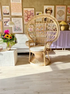Fotel paw EMMANUELLE Rattan Naturalny