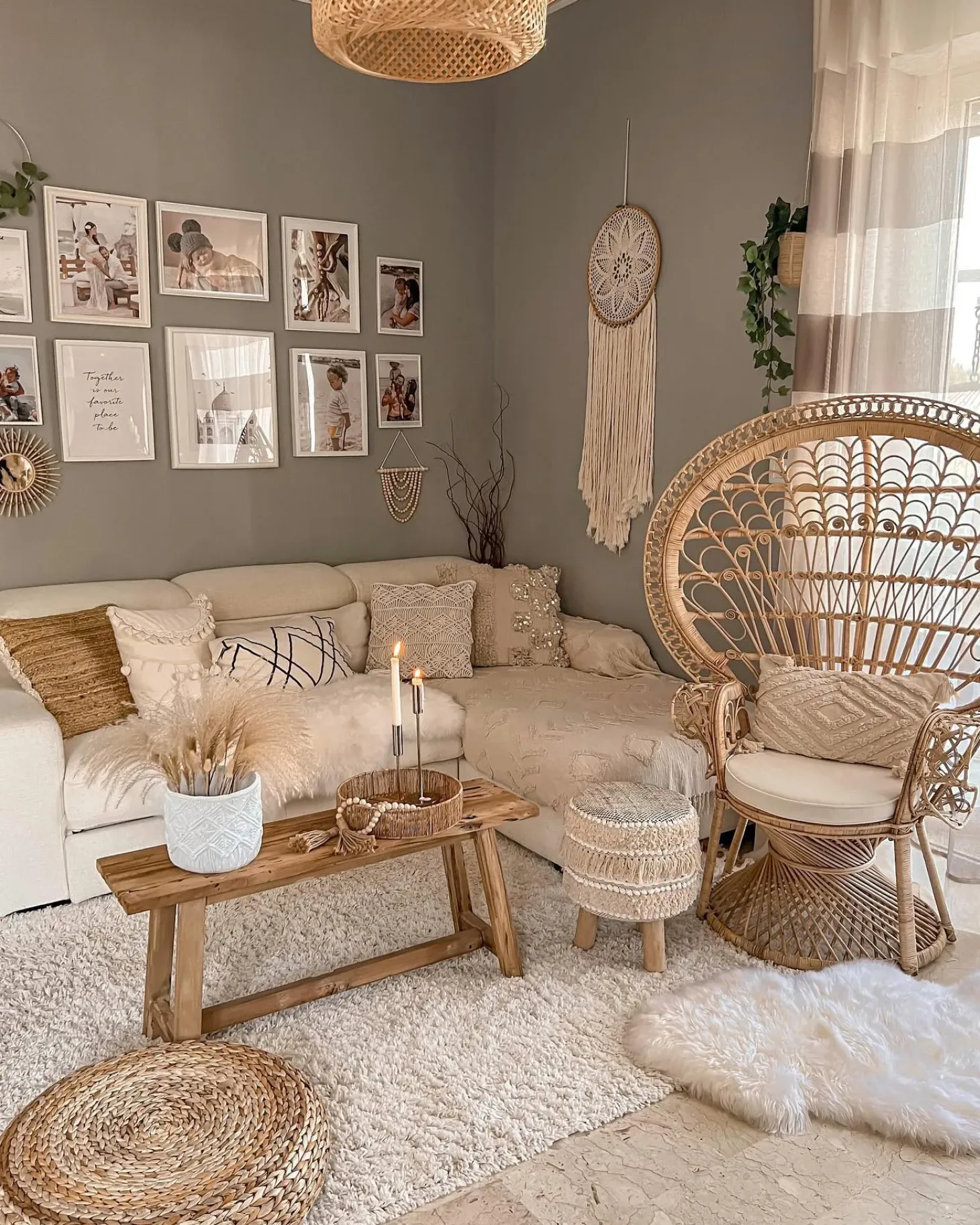 Fotel paw EMMANUELLE Rattan Naturalny