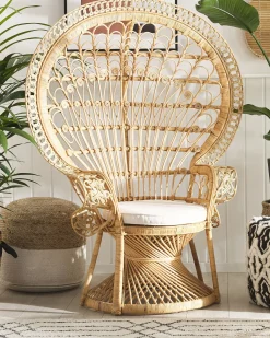 Fotel paw EMMANUELLE Rattan Naturalny