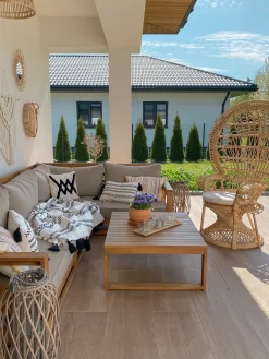 Fotel paw EMMANUELLE Rattan Naturalny