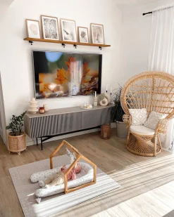 Fotel paw EMMANUELLE Rattan Naturalny