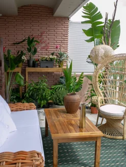 Fotel paw EMMANUELLE Rattan Naturalny