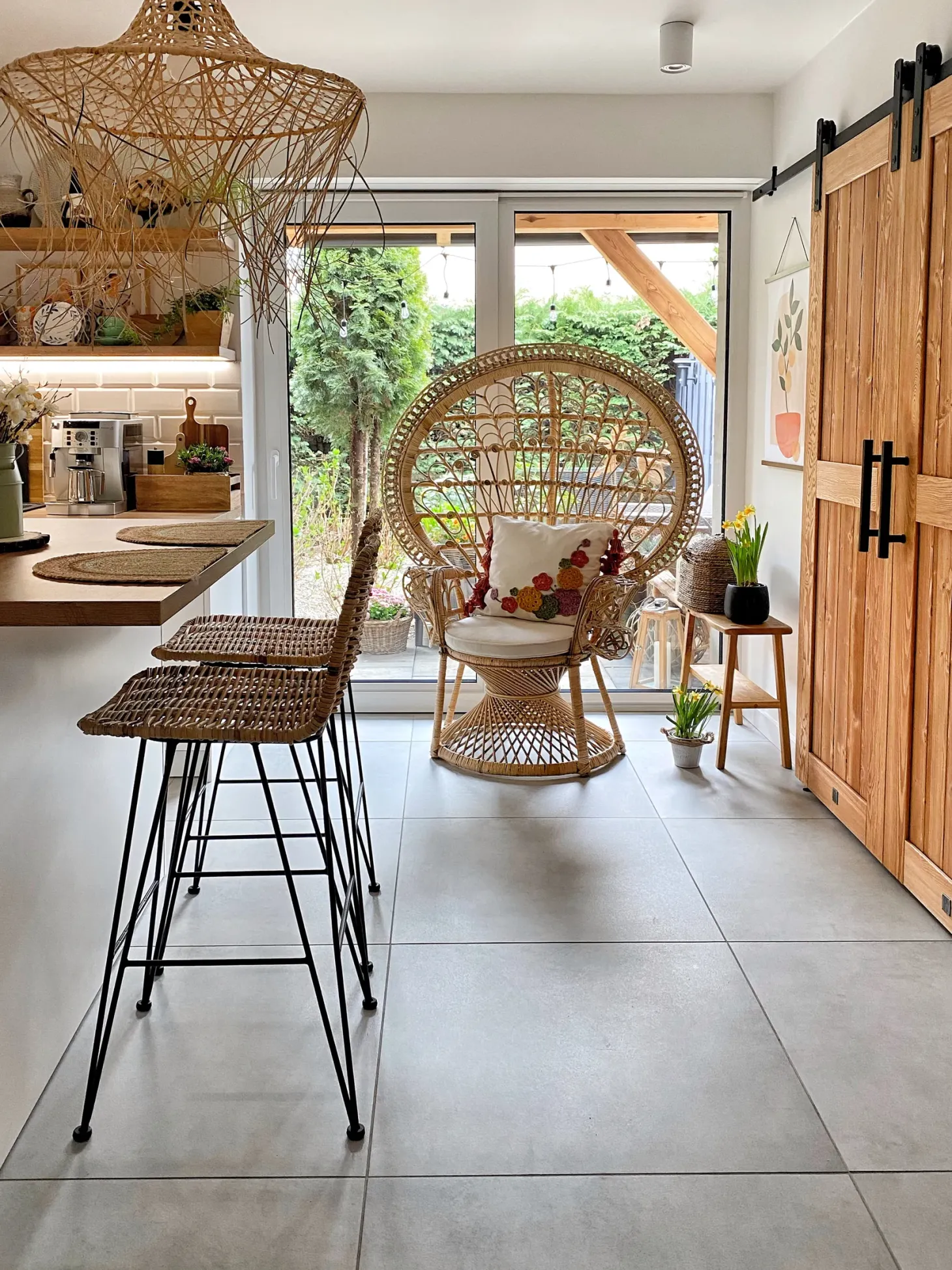 Fotel paw EMMANUELLE Rattan Naturalny