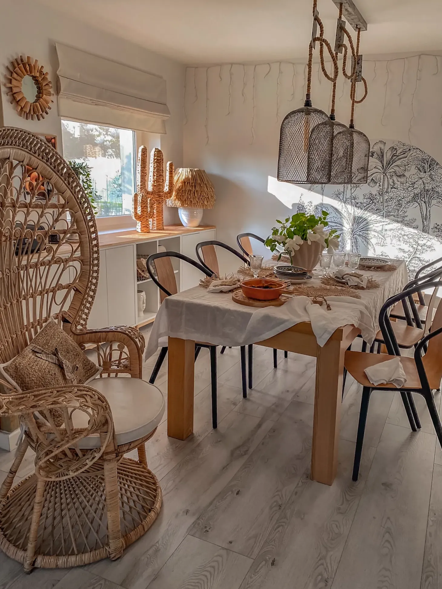 Fotel paw EMMANUELLE Rattan Naturalny