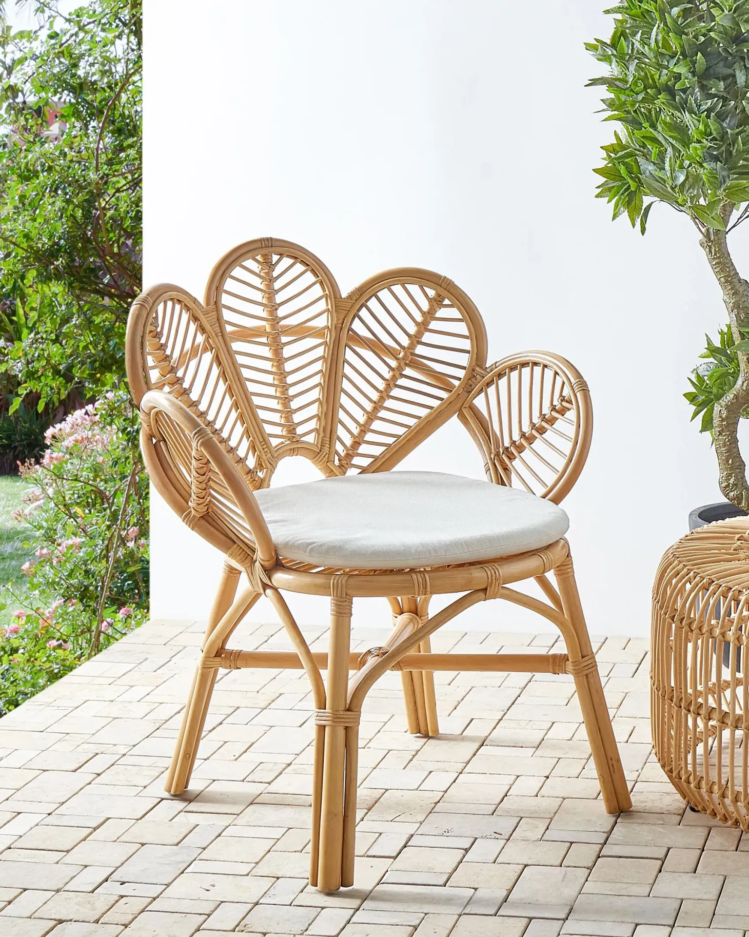 Fotel paw FLORENTINE II Rattan Naturalny