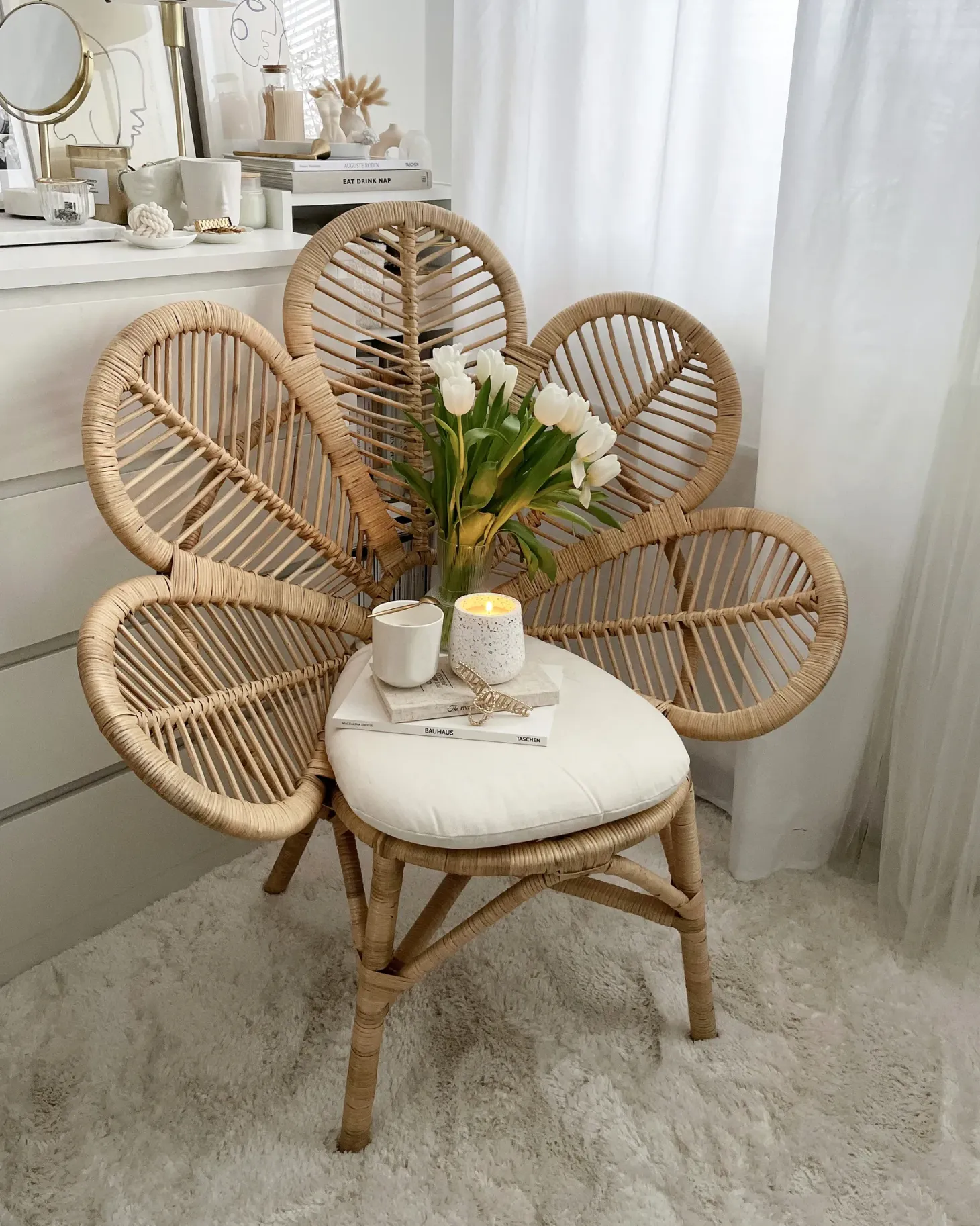 Fotel paw FLORENTINE Rattan Naturalny