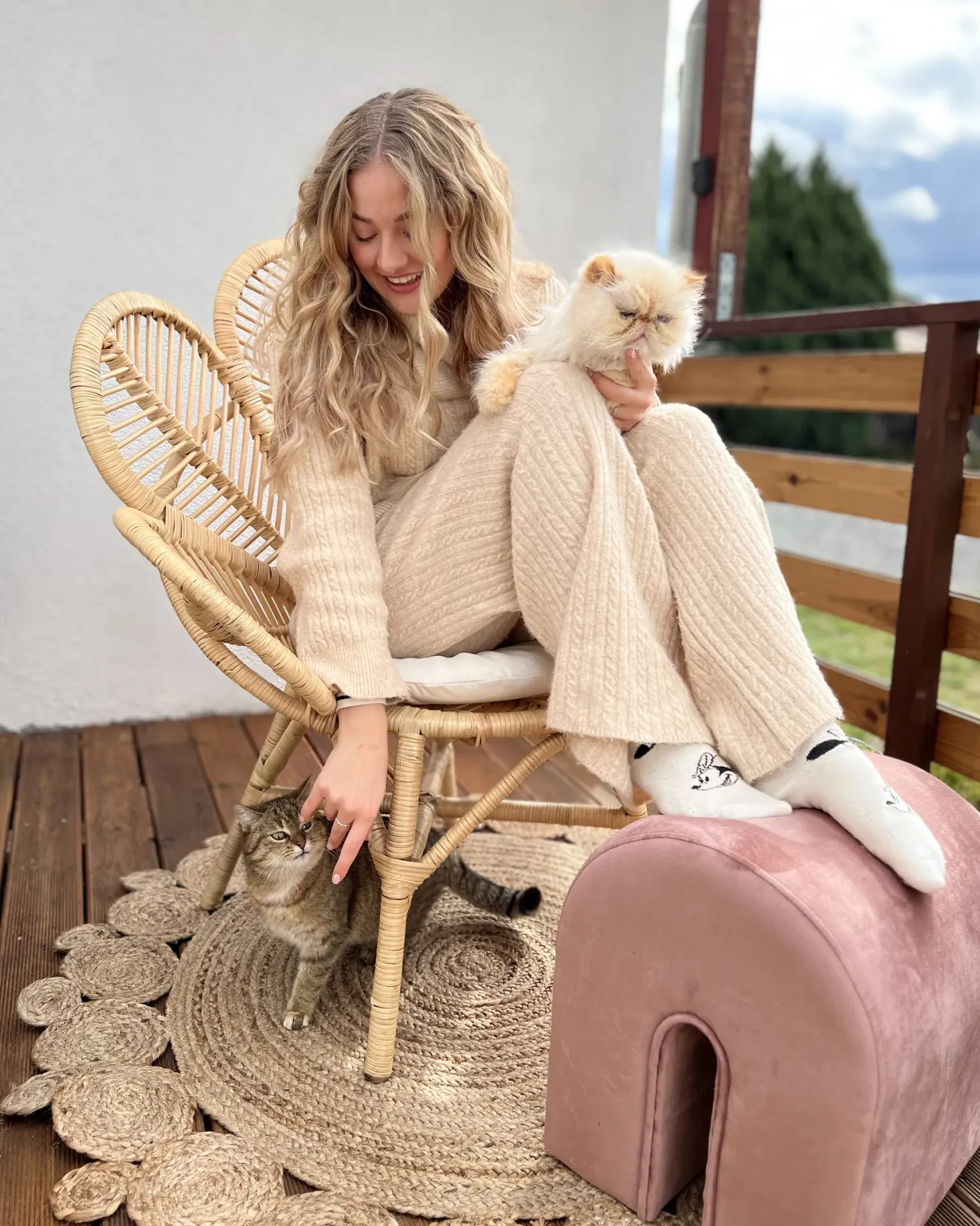 Fotel paw FLORENTINE Rattan Naturalny