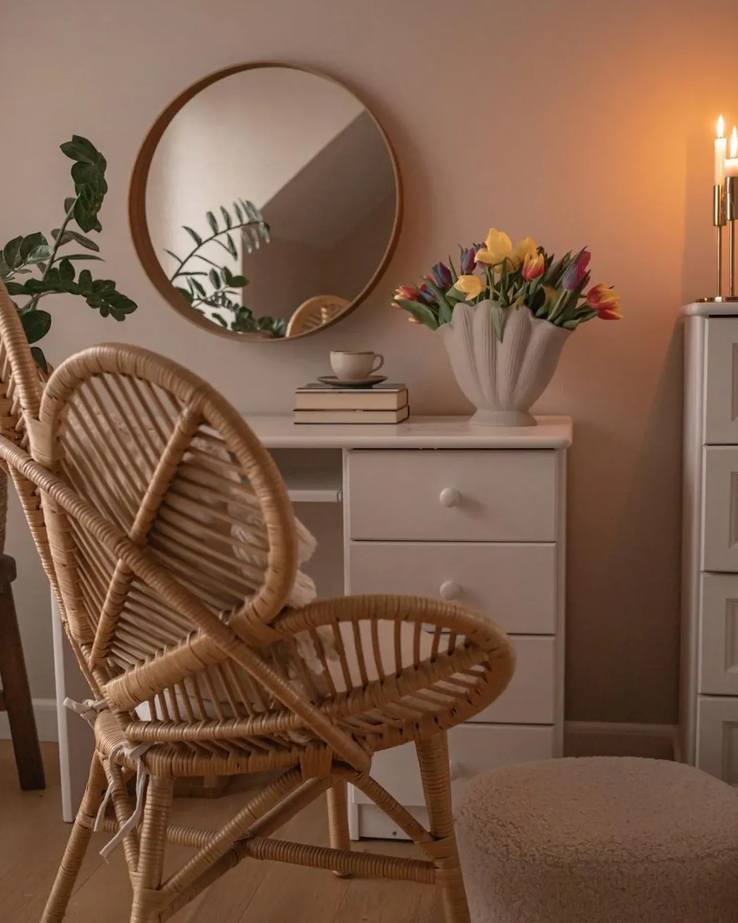 Fotel paw FLORENTINE Rattan Naturalny