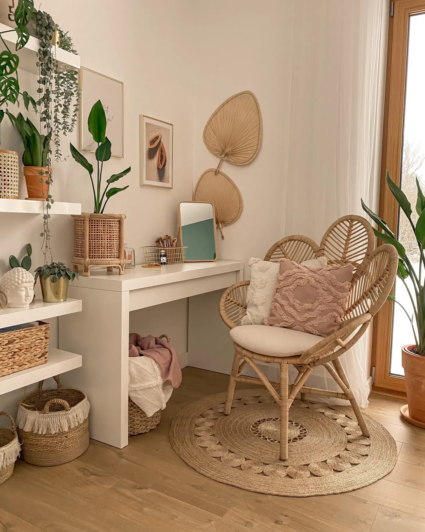 Fotel paw FLORENTINE Rattan Naturalny