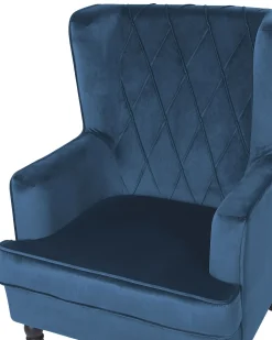 Outlet Fotel SANDSET Z podnóżkiem Welur Ciemno Wszystkie Fotele|Fotele Tapicerowane