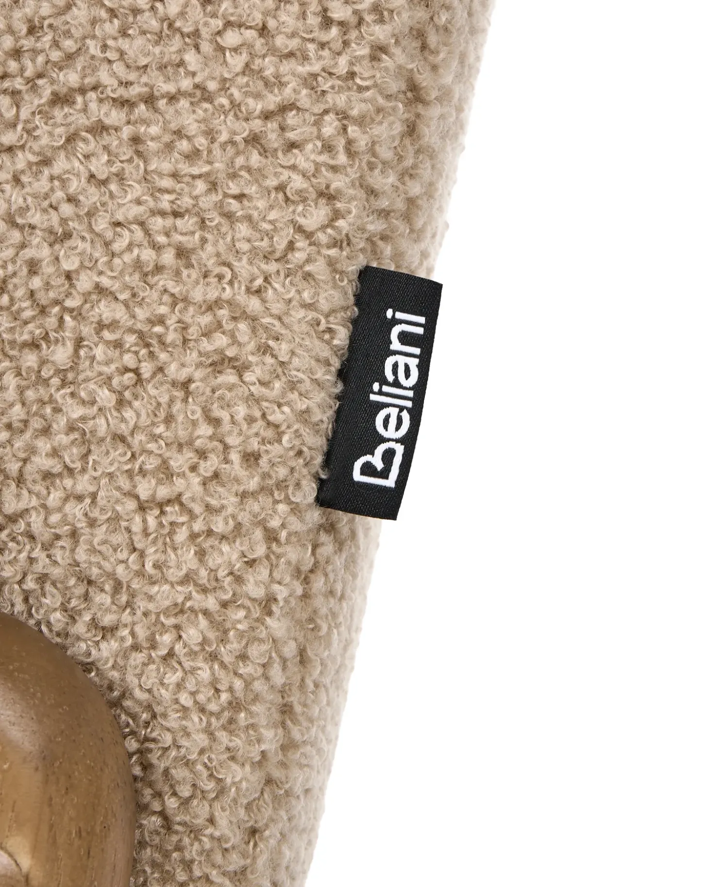 Sale Fotel SENNELS Boucle Beżowy Wszystkie Fotele|Fotele Tapicerowane
